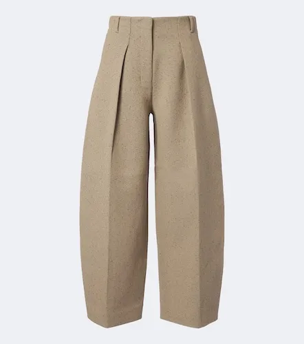 Ovalo cotton and wool-blend barrel-leg pants - Jacquemus - Modalova