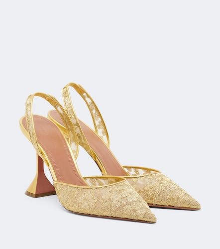Slingback-Pumps Holli aus Spitze - Amina Muaddi - Modalova