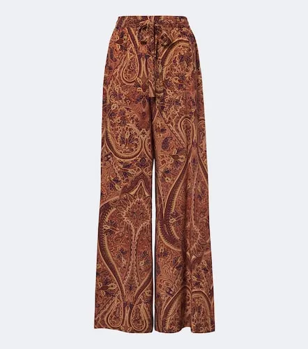 Sawyer silk crepe de chine wide-leg pants - Ulla Johnson - Modalova