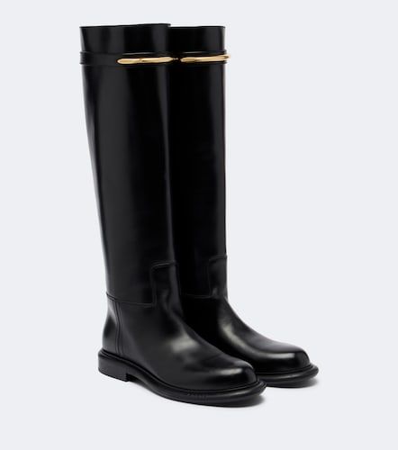 Pinch embellished leather knee-high boots - Givenchy - Modalova