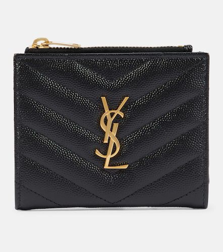 Monogram zipped leather wallet - Saint Laurent - Modalova