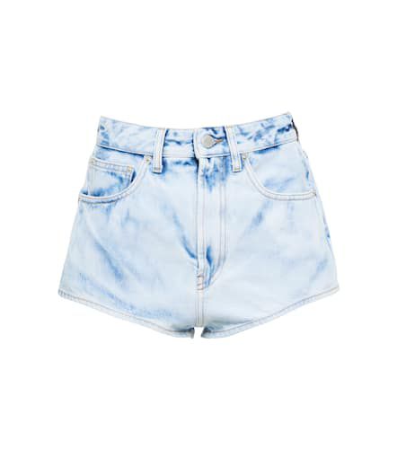 Shorts di jeans a vita alta - Alessandra Rich - Modalova