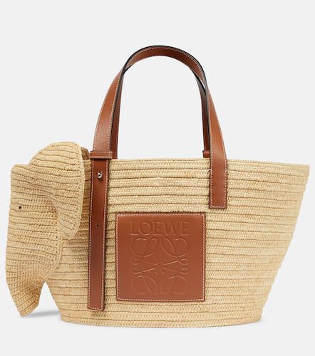 Elephant Basket raffia tote bag - Loewe - Modalova