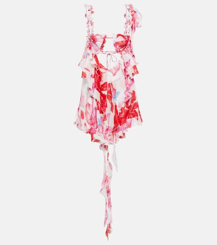 Glory floral georgette minidress - The Attico - Modalova