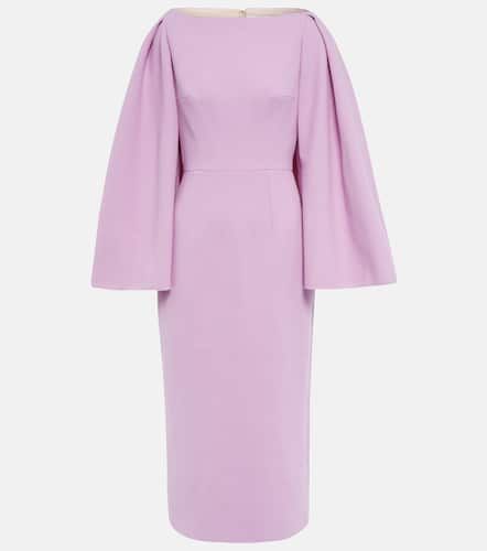 Switzy cape wool crêpe midi dress - Emilia Wickstead - Modalova