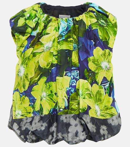 Floral silk and cotton top - Dries Van Noten - Modalova