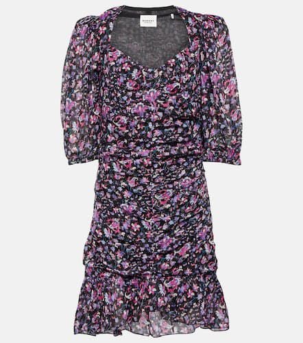 Lunesa ruched printed cotton minidress - Marant Etoile - Modalova