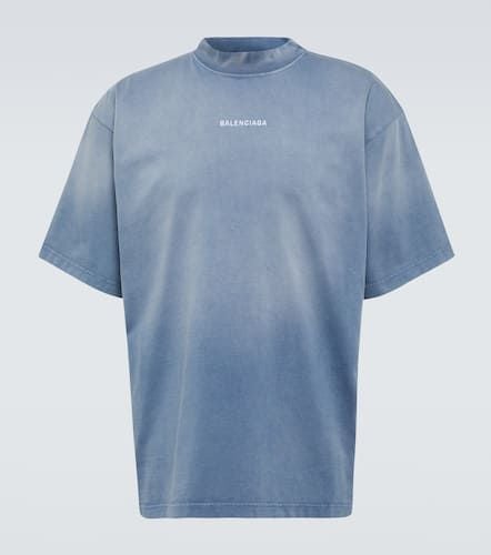 Logo cotton jersey T-shirt - Balenciaga - Modalova