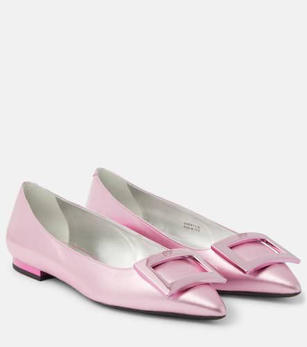 Gommettine metallic leather ballet flats - Roger Vivier - Modalova