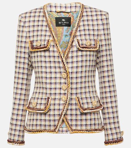 Giacca in misto cotone a quadri - Etro - Modalova