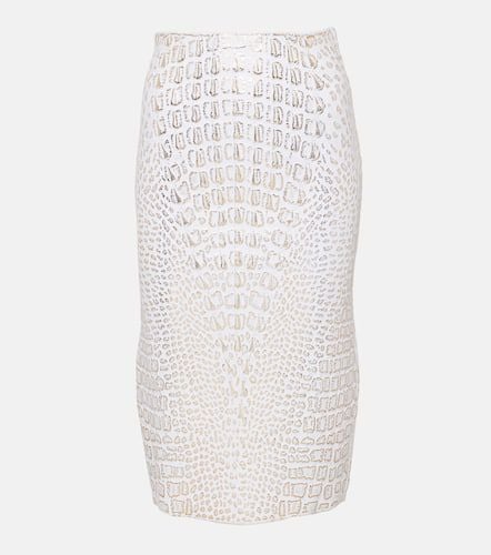 AlaÃ¯a High-rise snake-print pencil skirt - Alaia - Modalova