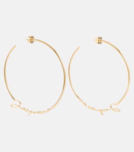 Logo -plated hoop earrings - Jacquemus - Modalova