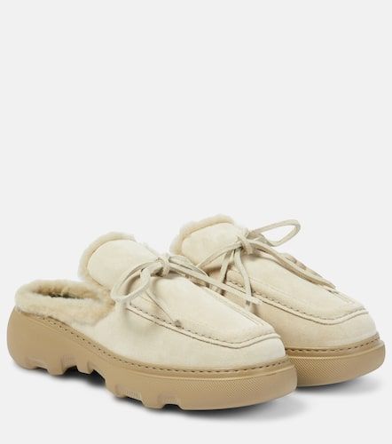 Burberry Mules EKD de ante - Burberry - Modalova