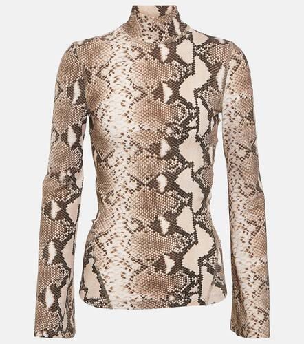 Snake-print turtleneck top - Stella McCartney - Modalova