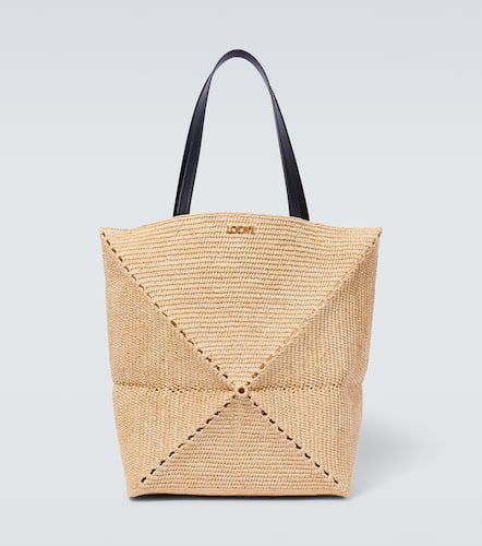 Paula's Ibiza Puzzle Fold Large raffia tote bag - Loewe - Modalova