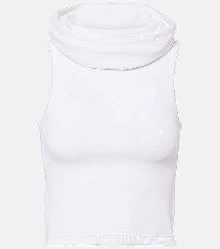 Alaïa Top cropped con cappuccio - Alaia - Modalova