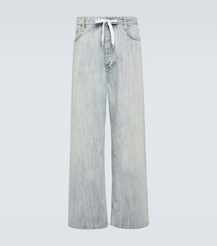 Pantalones anchos de sarga de algodón - Balenciaga - Modalova