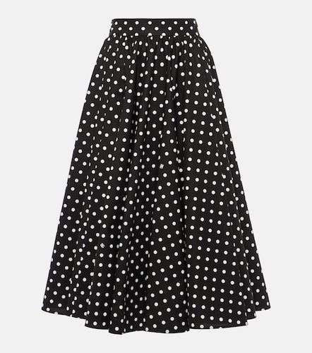 High-Rise Midirock aus Baumwollpopeline - Dolce&Gabbana - Modalova