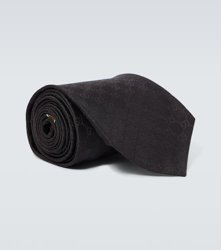 Corbata de sarga de seda con GG - Gucci - Modalova