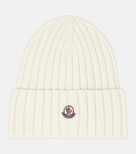 Gorro de lana virgen con logo - Moncler - Modalova