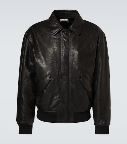 Saint Laurent Leather bomber jacket - Saint Laurent - Modalova
