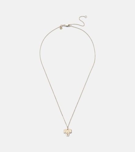 Collana Elephant Tail in 14kt con diamanti - Sydney Evan - Modalova