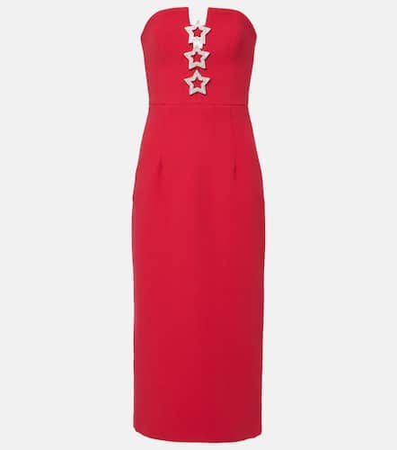 Akari embellished strapless crepe midi dress - Rebecca Vallance - Modalova