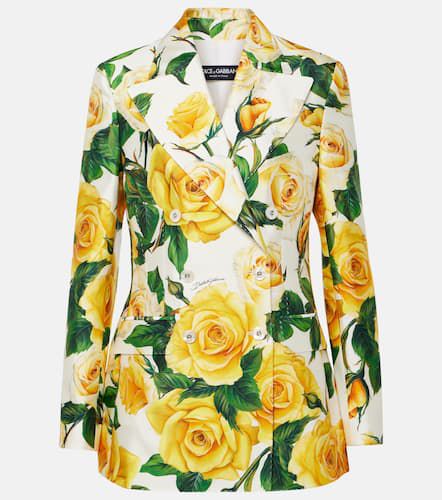 Turlington floral silk-blend jacket - Dolce&Gabbana - Modalova