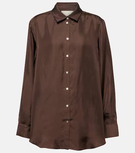 London silk twill pajama shirt - Asceno - Modalova