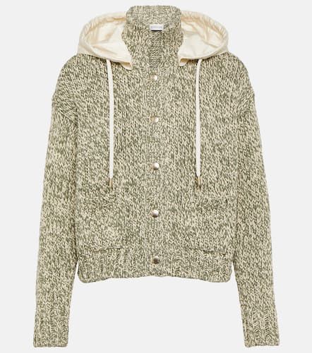 Cropped cotton-blend cardigan - Moncler - Modalova