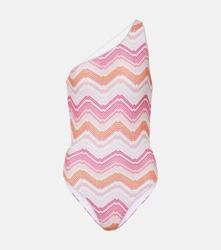 Zig Zag one-shoulder swimsuit - Missoni - Modalova