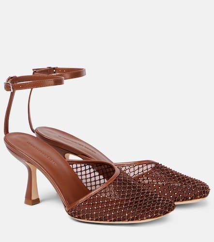 Minette crystal-embellished mesh pumps - Christopher Esber - Modalova