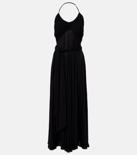 Alaïa Vestido largo Cross drapeado con escote halter - Alaia - Modalova