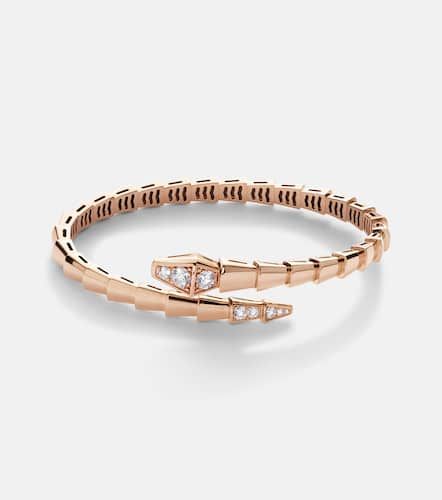 Serpenti Viper 18kt rose bracelet with diamonds - Bvlgari - Modalova