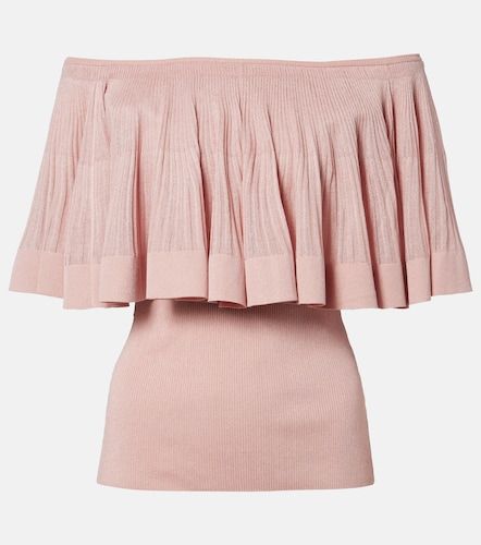 Luna knitted ruffled off-shoulder top - Zimmermann - Modalova