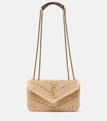 Loulou Mini raffia shoulder bag - Saint Laurent - Modalova