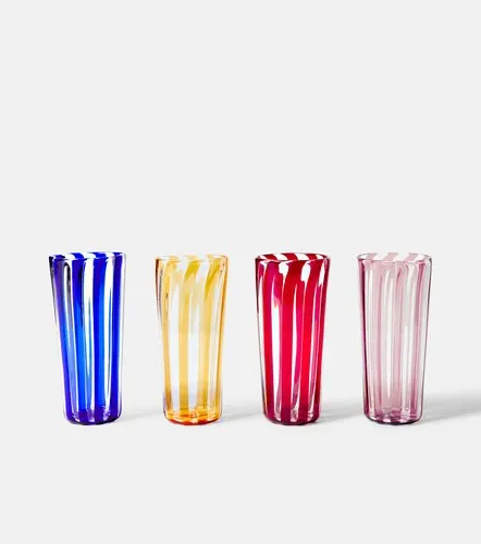 Set de 4 vasos Augusta Large a rayas - Akua Objects - Modalova