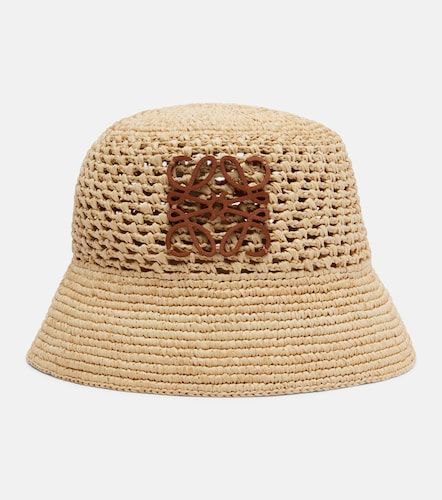 Cappello a secchiello Anagram in rafia - Loewe - Modalova