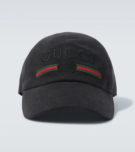 Gucci Gorra de algodón con Web - Gucci - Modalova