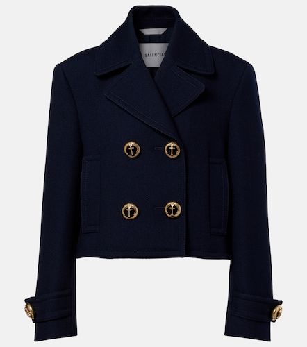 Double-breasted wool jacket - Balenciaga - Modalova