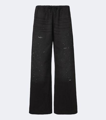 Pantalones anchos de sarga de algodón - Acne Studios - Modalova