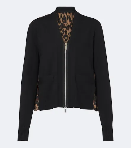 Cárdigan en mezcla de algodón estampado con paneles - Sacai - Modalova