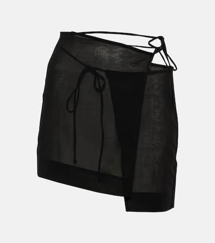 Asymmetric wrap miniskirt - Nensi Dojaka - Modalova