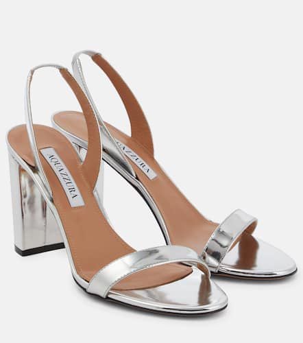 So Nude 85 metallic leather sandals - Aquazzura - Modalova