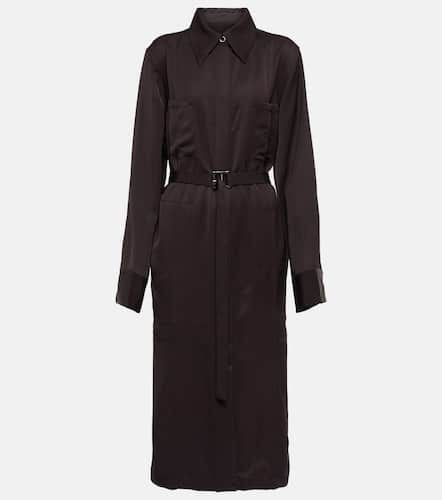 Jil Sander Belted satin midi dress - Jil Sander - Modalova