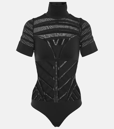 WOLFORD Mat De Luxe String stretch-jersey bodysuit