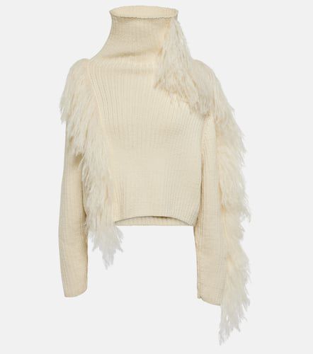 Ploma shearling-trimmed wool sweater - Cordova - Modalova