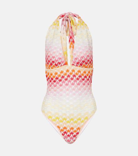 Halterneck crochet swimsuit - Missoni Mare - Modalova