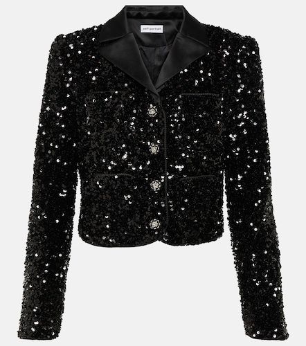 Giacca cropped con paillettes - Self-Portrait - Modalova