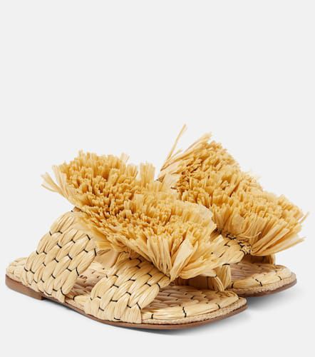 Raffia espadrille slides - Dries Van Noten - Modalova